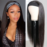 [20''=$79]Flash Sale Sunber Straight Glueless Headband Human Hair Wigs 150% Density Easy Grab & Go Wigs