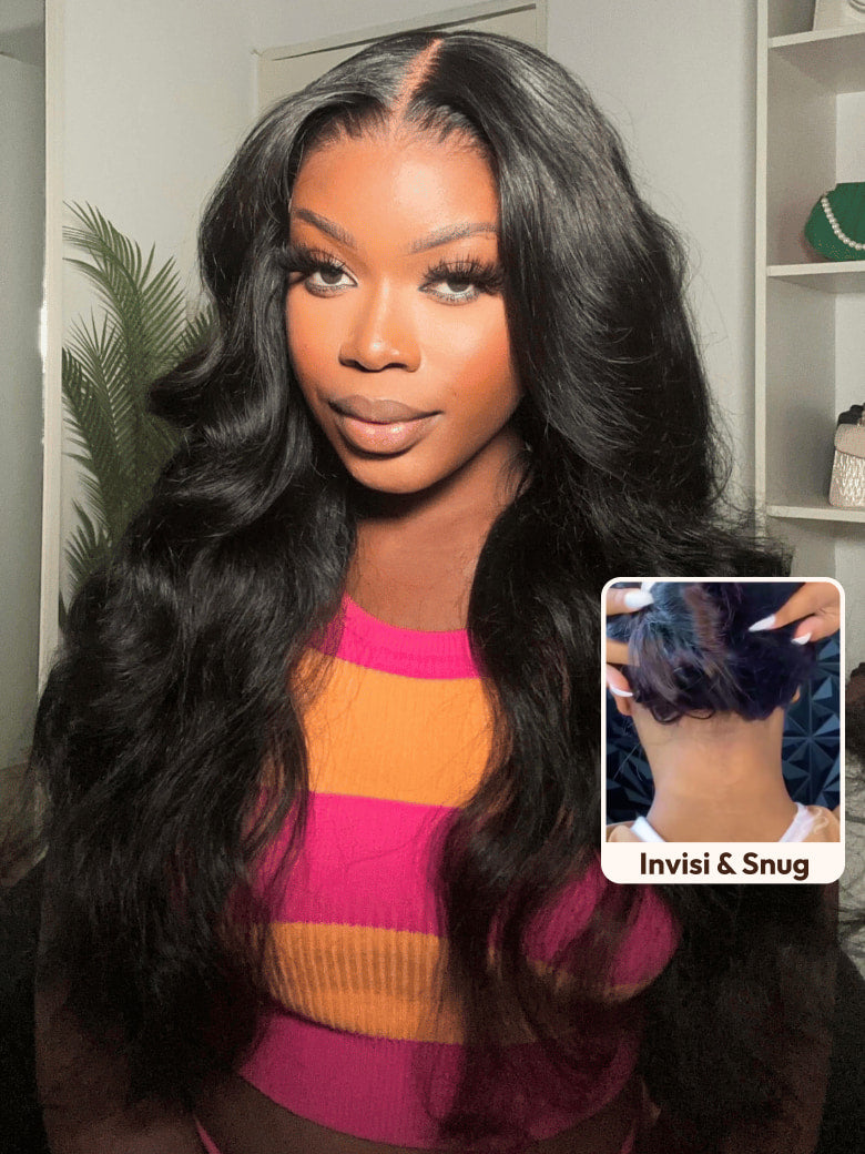 Sunber Affordable 7x5/13x4 Bye Bye Knots Body Wave HD Pre-cut Lace Wig With Invisi Drawstring Flash Sale