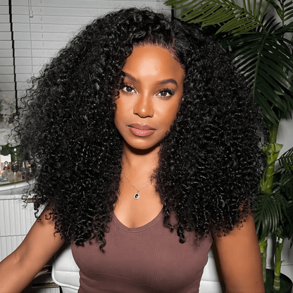 Extra 70% Off | Sunber 4C Kinky Curly Human Hair Lace Wigs 7x5 Bye Bye Knots