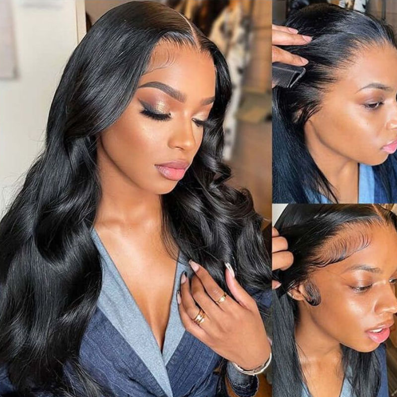 24inch=$225| Sunber Full Lace 180% Density Body Wave Human Hair Wig Flash Sale