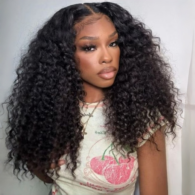 22”=$96 Bye Bye Knots HD Lace Put On& Go Curly Glueless Wig 180% Density Limited Stocks