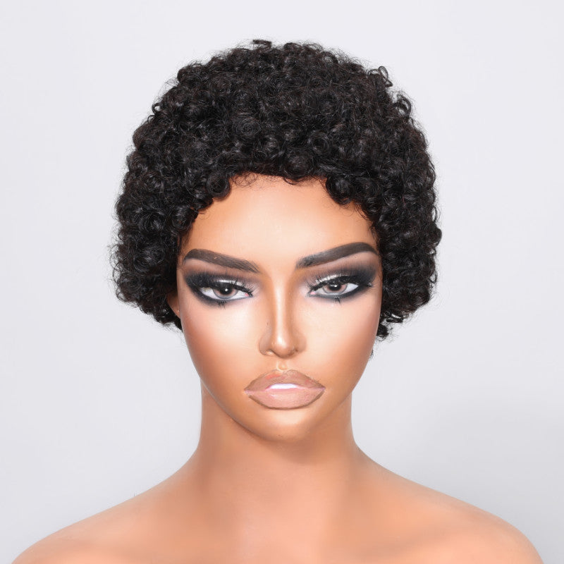Natural Black 130% Density hair wig