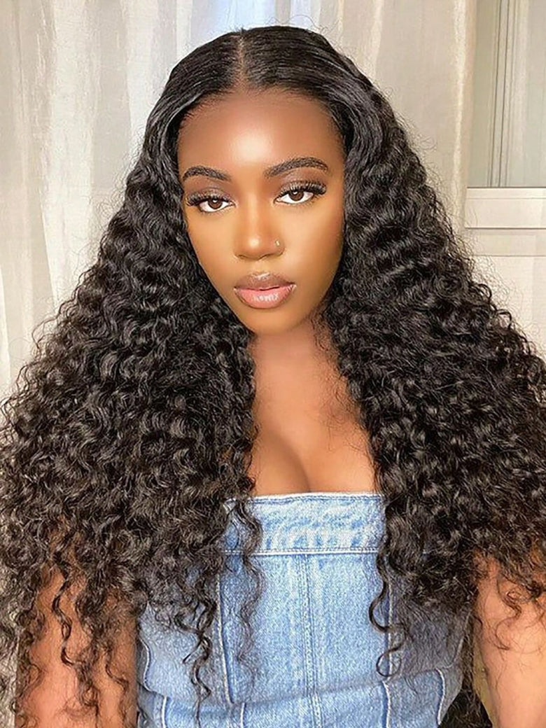 Sunber Hair New Remy Hair Peruvian Deep Wave 3 Bundles 100% Human Hair Weave