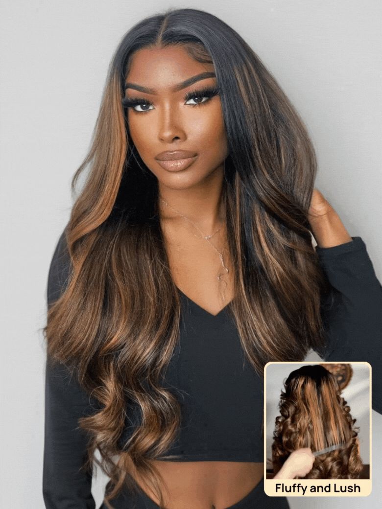 Extra 70% OFF | Sunber Highlight Balayage Blonde 7*5 Pre Cut Lace Glueless Human Hair Wigs