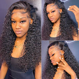 $100 Off Sunber 5x5 HD Lace Closure Wigs Jerry Curly Glueless Wigs Invisible Human Hair 180% Density