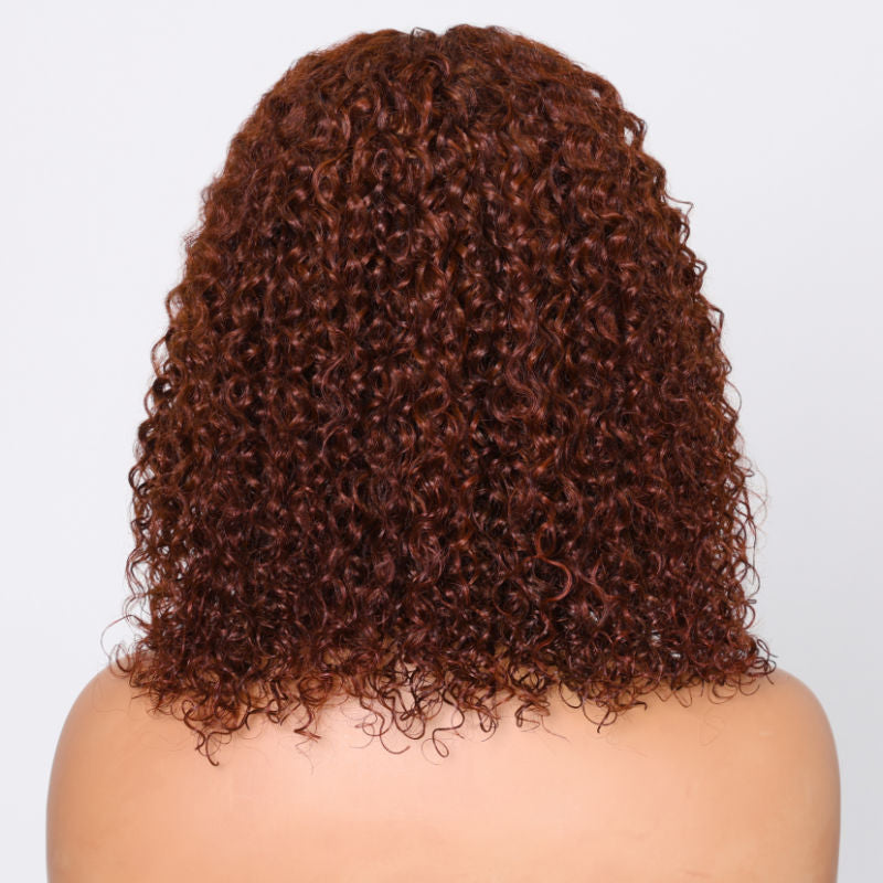 Reddish Brown color lace bob wig