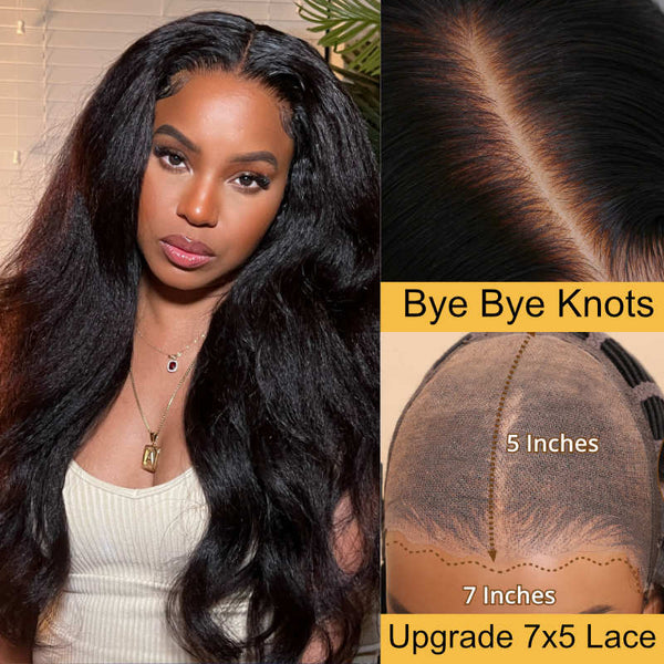 kinky straight 7x5 bye bye knots wig