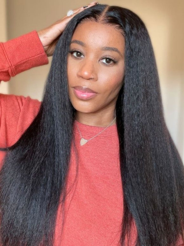 Sunber Hair 3 Bundles Brazilian Kinky Straight Hair Weft On Sale 8-26 Inches 100% Human Hair