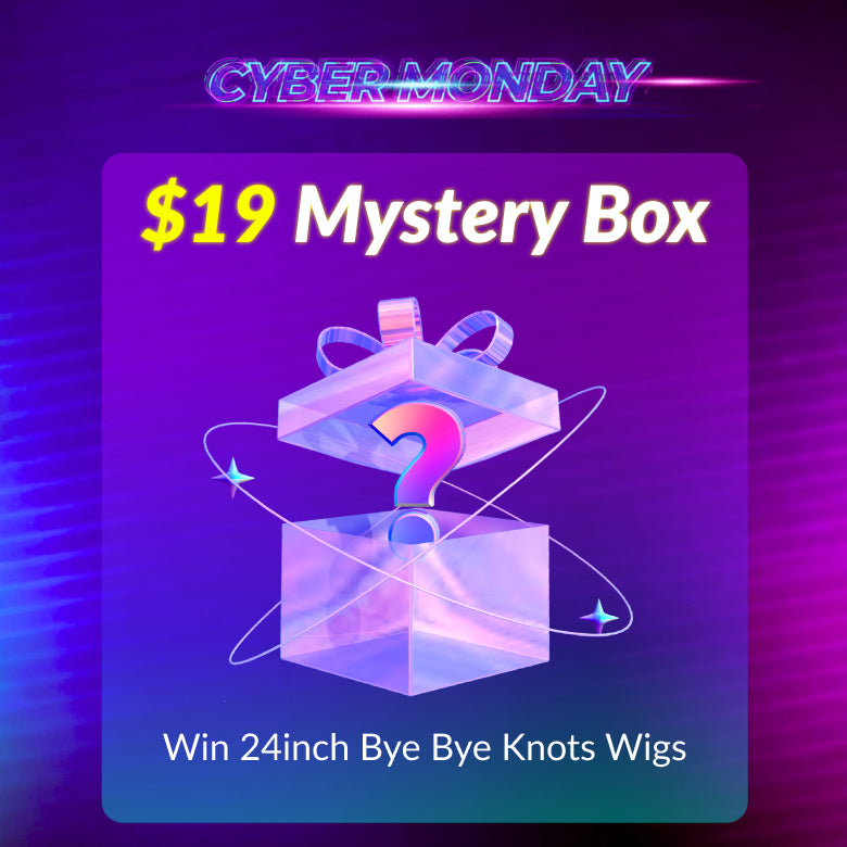 Sunber $19 Mystery Box Win 24inch Bye Bye Knots Lace Wig And Surprise Gifts Flash Sale