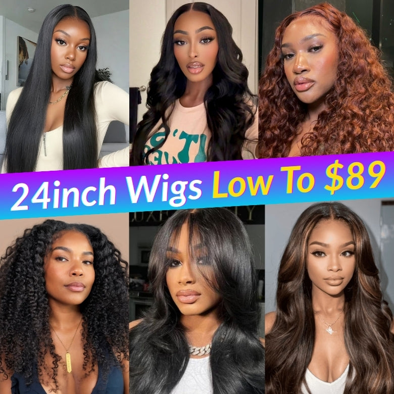 24 inch=$89 All Kinds Of Bye Bye Knots Pre-cut Lace Wigs  Flash Sale  Black Friday VIP Member Exclusive