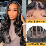 Sunber Body Wave Upgrade 6x4.75 Pre Cut Lace Closure Wig With Breathable Cap
