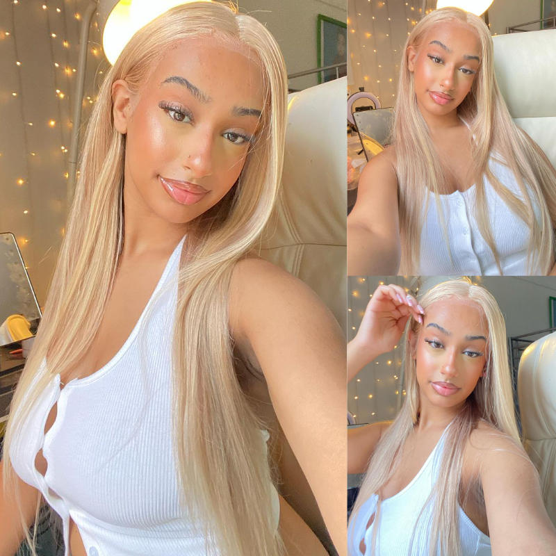 Flash Sale Sunber Layered Cut Dusty Blonde Body Wave 13x4 Pre-Everything Lace Front Human Hair Wigs