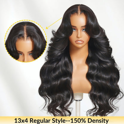Sunber 150%/180% Density 13x4 Pre-Everything Loose Wave Glueless Lace Frontal Wig –Feathered Style &amp; Elastic Drawstring Flash Sale