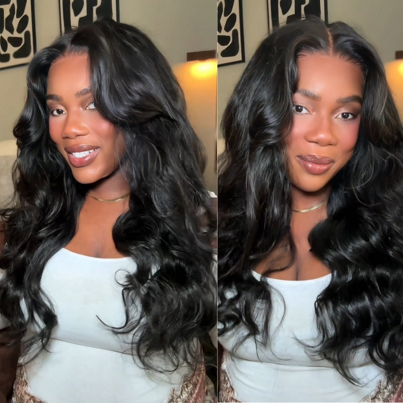 Sunber 150%/180% Density 13x4 Pre-Everything Loose Wave Glueless Lace Frontal Wig –Feathered Style &amp; Elastic Drawstring Flash Sale