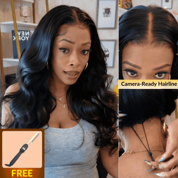 Sunber Body Wave 13x4 Pre-Everything 150% Density Loose Wave Glueless Lace Frontal Wig – Pre-Plucked Hairline & Elastic Drawstring Flash Sale