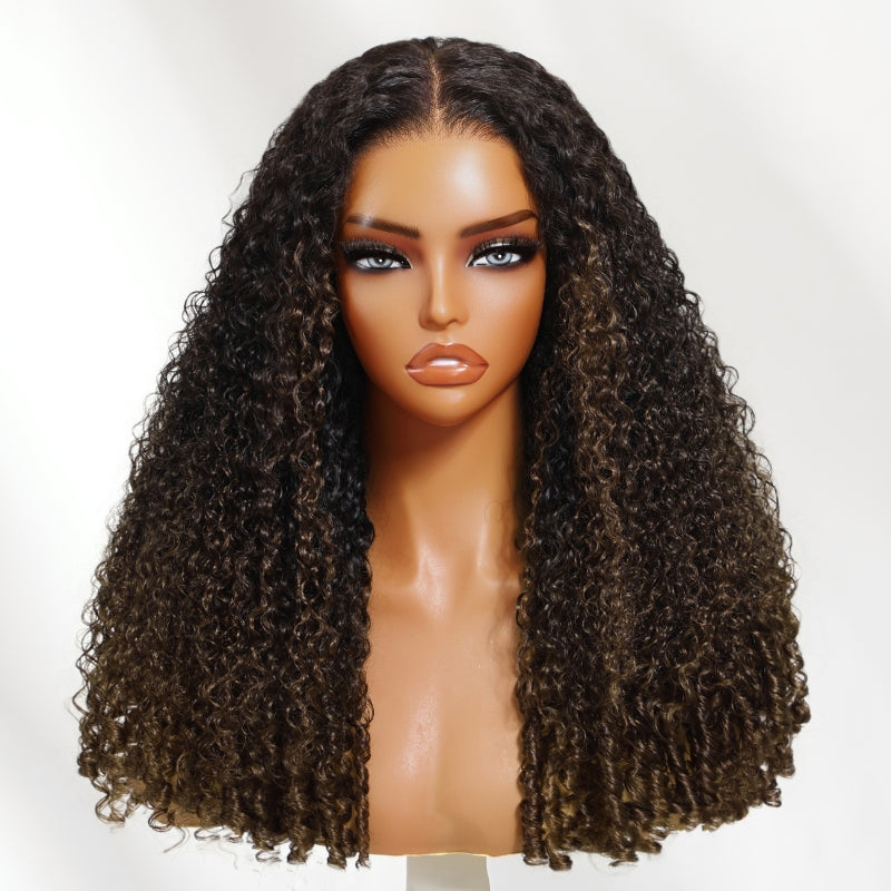 Full Finger Coils 7x5 Lace Chestnut Brown