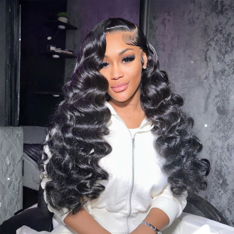 Sunber Loose Deep Wave 13x4 Pre everything™ Lace Frontal Wig Put on and Go Glueless Human Hair Wigs Flash Sale