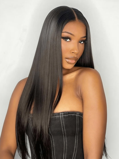 Sunber Hair Thick Peruvian Straight 1/3 Bundles Hair Weave With Remy Human Hair Extensions