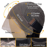 Flash Sale Sunber Blonde Peeking Highlights Body Wave Lace Front Wig Face Framing Highlight Multi Color Mixed-wig cap details