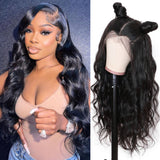 Sunber 13x4 Full Lace Frontal Wig Body Wave Virgin Human Hair Wigs Pre-plucked Hairline-model
