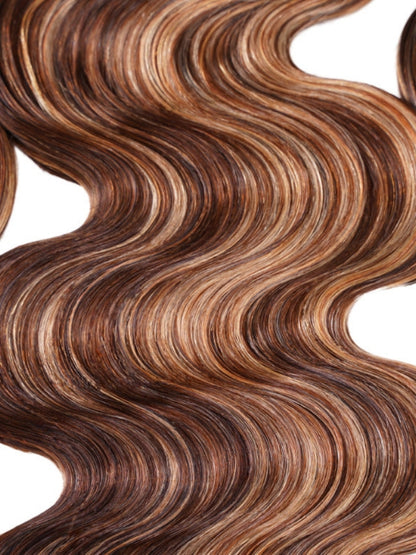 Sunber Hair Blonde Highlight Piano Color Body Wave Hair 4 Bundles Human Hair Weaves