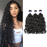 Sunber Natural Wave Remy Human Hair Weaves 3 Bundles and Natural Color Hair