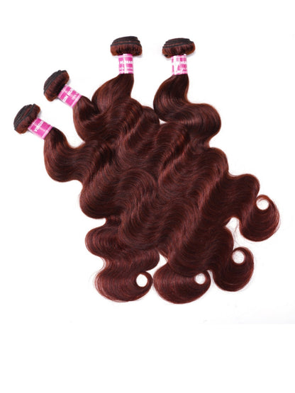 Sunber Hair Reddish Brown Body Wave 4 Bundles 100% Human Hair Bundle Deals