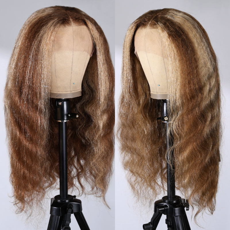 Sunber Light Brown with Honey Blonde Higlights Lace Wig 