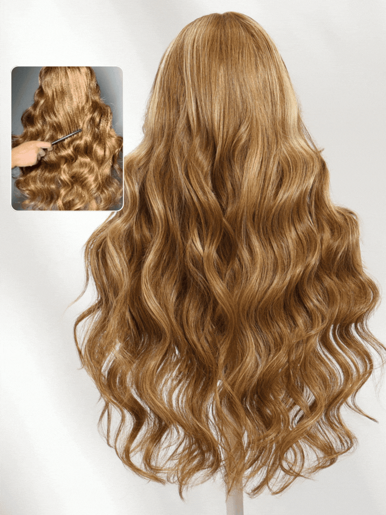 Sunber 7x5 Pre-Cut Body Wave Bye Bye Knots Honey Blonde Glueless Highlights Lace Human Hair Wig Flash Sale