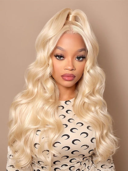 Sunber Full Lace 200% Density Body Wave 613 Blonde Human Hair Wig Flash Sale