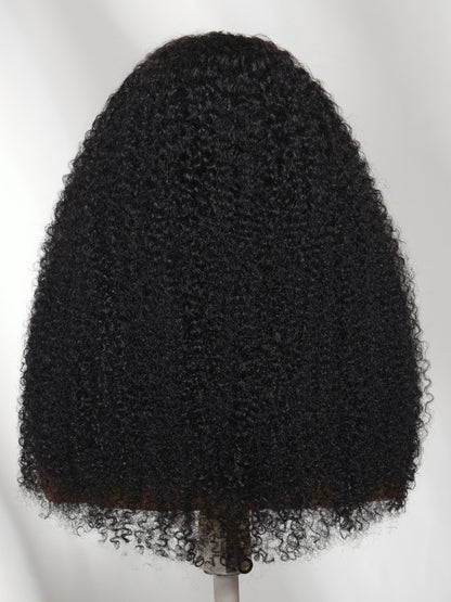 Sunber 7x5 Pre Cut Fluffy kinky-coily Afro Texture Lace Part Wig With Invisi Drawstring