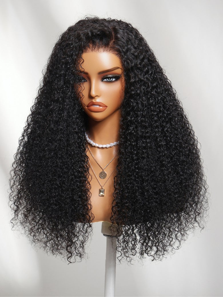 Sunber 7x5 Pre Cut Springy Micro-coils With High Curl Memory Jerry Curly Lace Part Wig