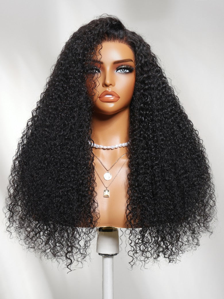 Sunber 7x5 Pre Cut Springy Micro-coils With High Curl Memory Jerry Curly Lace Part Wig