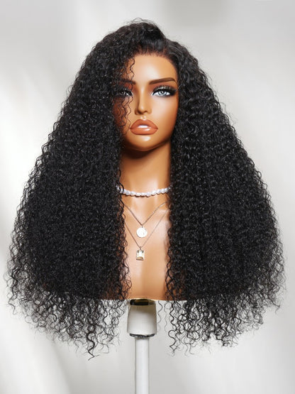 Sunber 7x5 Pre Cut Springy Micro-coils With High Curl Memory Jerry Curly Lace Part Wig