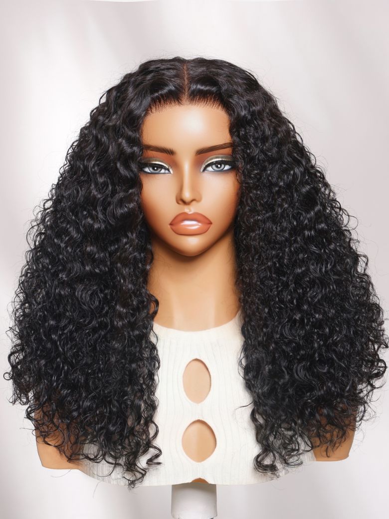 Sunber 7x5 Pre Cut Soft Kinky Curly Full Volume Fluffy Curls Lace Wig With Invisi Drawstring Sunber