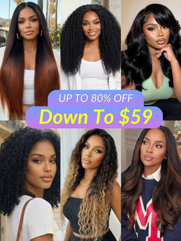 Down To $59 丨 Sunber Pre Everything Put On And Go Lace Wigs Vip Member Flash Sale