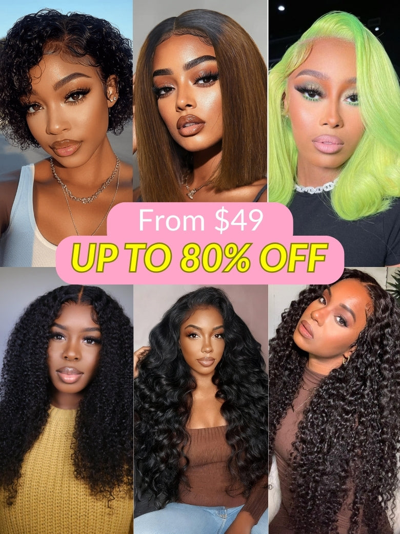 Low To $49 Sunber Water Wave 13*1 Lace Frontal Short Pixie Cut Virgin Human Hair Wigs Flash Sale