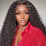 $100 Off Sunber 5x5 HD Lace Closure Wigs Jerry Curly Glueless Wigs Invisible Human Hair 180% Density