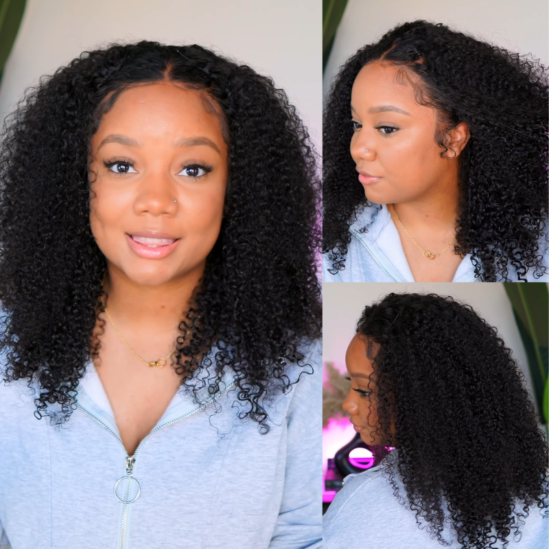 kinky curly 13x4 lace front wig