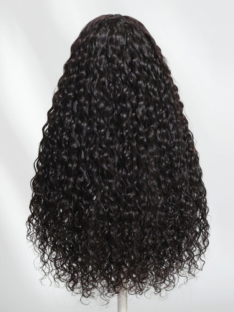 $100 OFF| Sunber Water Wave 7x5 Pre-Cut Lace Glueless Wet And Wavy Wig With Bye Bye Knots