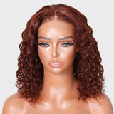  Reddish Brown Bob Lace Wig