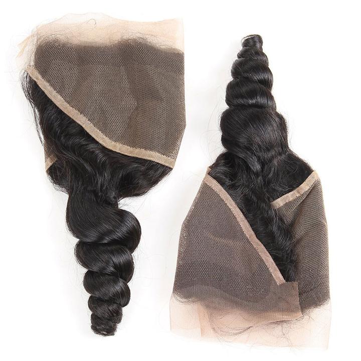 Sunber Hair Virgin Loose Wave 13*4 Ear to Ear Lace Frontal 1pc