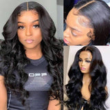 Sunber Body Wave 4*4 Lace Closure Wig Affordable 180% Density Wig