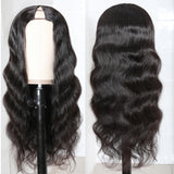 Sunber Body Wave Affordable No Lace V  Part Wig Natural Color Human Hair