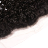 Sunber 1 Pc Curly Hair Transparent 13*4 Ear to Ear Lace Frontal