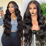 Sunber Body Wave Transparent Lace Front Wig Human Hair Pre-Plucked Hairline Instagram Special Offer