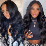 Sunber High-Quality Body Wave 13x4 Glueless HD Lace Front Wigs With Baby Hair Human Hair Wigs