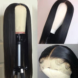 Sunber Hair 13x4 Lace Front Wigs Straight Hair Remy Human Hair Wigs With Pre Plucked Hairline 150% Density