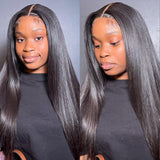 Sunber 13x4 Transparent Lace Frontal Wigs Soft and Silk Straight Human Hair Wig Flash Sale