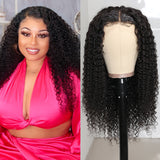 【180%】Sunber Jerry Curly Glueless Wigs 13x4 HD Transparent Lace Front Wigs HD Lace Wig Flash Sale
